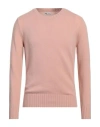 Doppiaa Man Sweater Blush Size 40 Wool, Polyamide In Pink