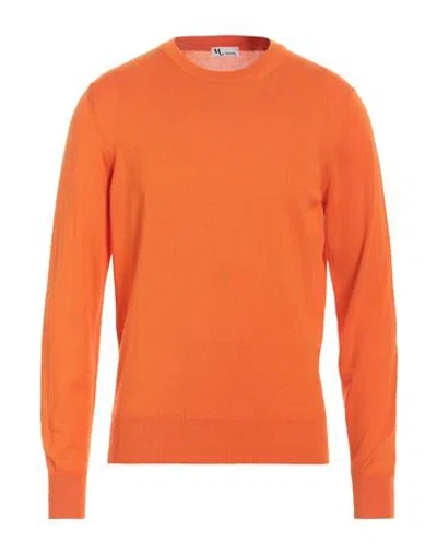Doppiaa Man Sweater Orange Size 38 Cotton