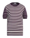 Doppiaa Man Sweater Purple Size 42 Cotton