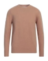 Doppiaa Man Sweater Sand Size 40 Virgin Wool In Beige