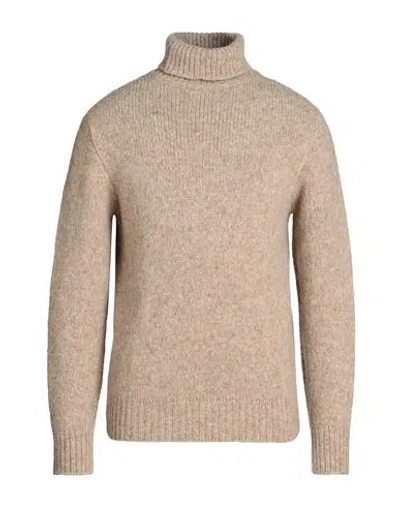 Doppiaa Man Turtleneck Beige Size 46 Alpaca Wool, Polyamide, Wool