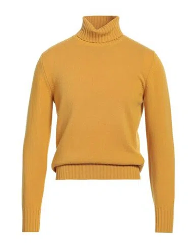 Doppiaa Man Turtleneck Marigold Size 36 Wool, Polyamide In Yellow