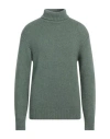 Doppiaa Man Turtleneck Sage Green Size 42 Alpaca Wool, Polyamide, Wool