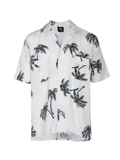 Doppiaa Palm Tree-print Shirt In White
