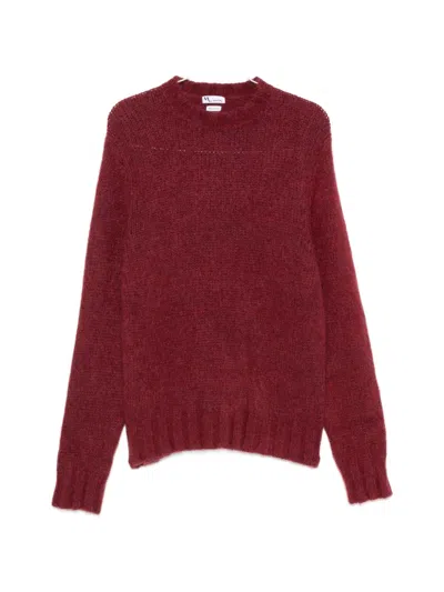 Doppiaa Ribbed-knit Mock-neck Sweater In Brown