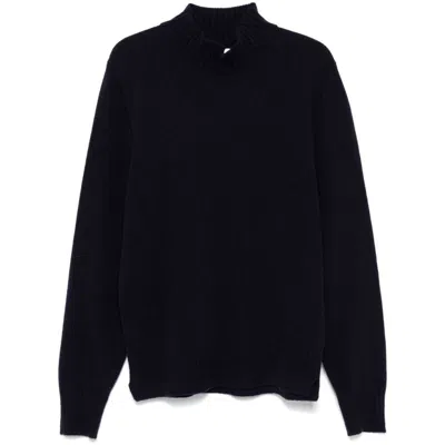 Doppiaa Roll-neck Sweater In Blue