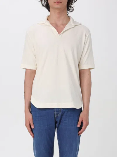 Doppiaa T-shirt  Men Color Cream In 奶油色