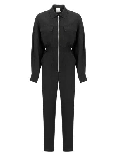 Dor Raw Luxury Women's Black / Grey A Bold Idea Linen Jumpsuit - Black