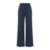 Dor Raw Luxury Women's Blue Today Linen Pants - Navy In Blue