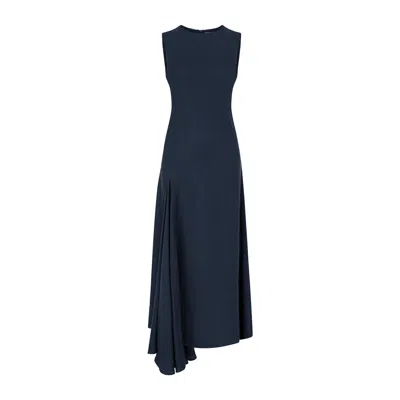 Dor Raw Luxury Women's Blue Tomorrow Linen Dress - Navy