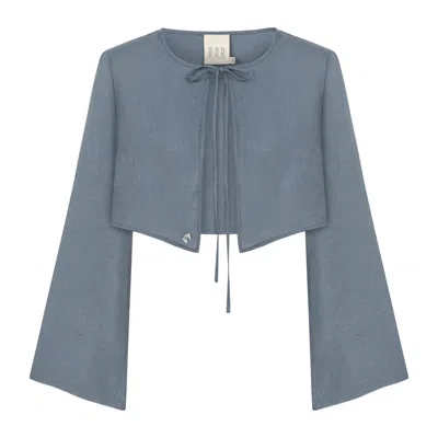 Dor Raw Luxury Women's Finders Linen Jacket - Slate Grey