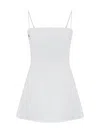 Dor Raw Luxury Women's Long Story Short Linen Mini Dress White