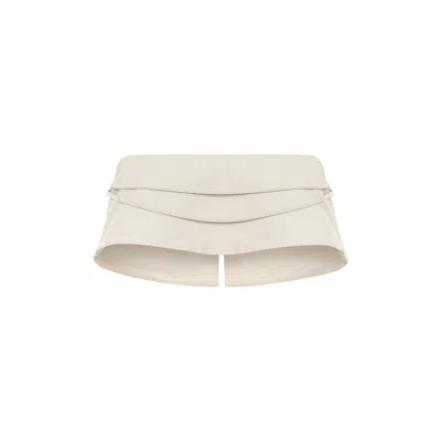 Dor Raw Luxury Women's Neutrals Another Tomorrow Linen Blouse - Stone Beige