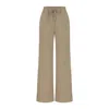 Dor Raw Luxury Women's Neutrals / Brown Today Linen Pants - Khaki In Brown
