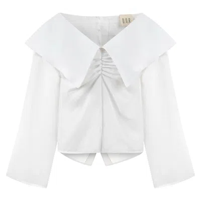 Dor Raw Luxury Women's Neutrals One Word After Another Linen Blouse