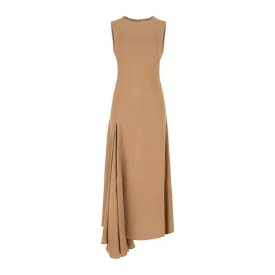 Dor Raw Luxury Women's Neutrals Tomorrow Linen Dress - Camel In Beige
