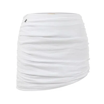 Dor Raw Luxury Women's The Parchment Linen Skirt - White
