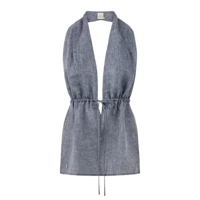 Dor Raw Luxury Women's The Past Linen Blouse - Grey
