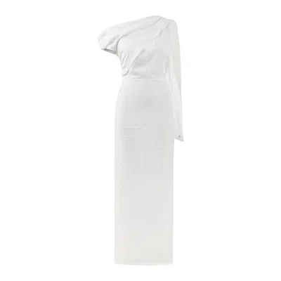 Dor Raw Luxury Women's The Random Words Linen Dress - White