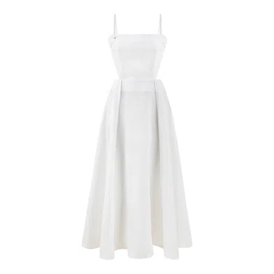 Dor Raw Luxury Women's The Right Words Linen Dress - White