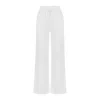 Dor Raw Luxury Women's Today Linen Pants - White In White