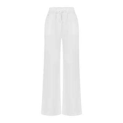 Dor Raw Luxury Women's Today Linen Pants - White
