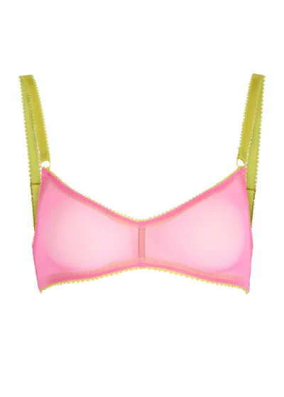 Dora Larsen Hattie Sheer Tulle Bra In Light Pink