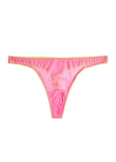 Dora Larsen Hattie Sheer Tulle Thong In Light Pink