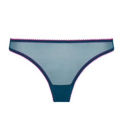 Dora Larsen Tulle Delilah Thong In Blue
