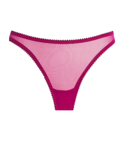 Dora Larsen Tulle Edith Thong In Pink