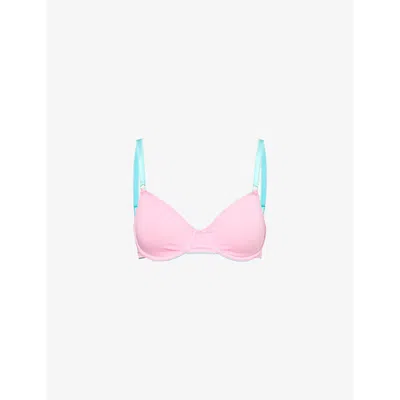 Dora Larsen Womens Lana Underwired Stretch-cotton Bra Clean Cotton