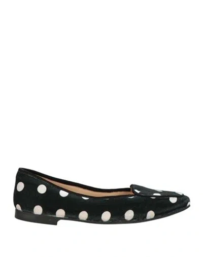 Dora Woman Ballet Flats Charcoal Size 7 Textile Fibers In Gray