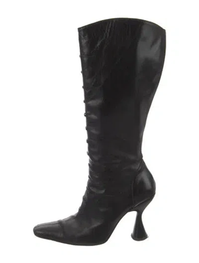 Pre-owned Dorateymur Leather Boots In Black