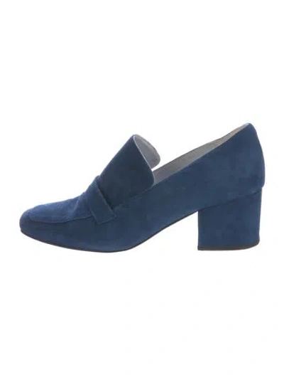 Pre-owned Dorateymur Suede Pumps In Blue