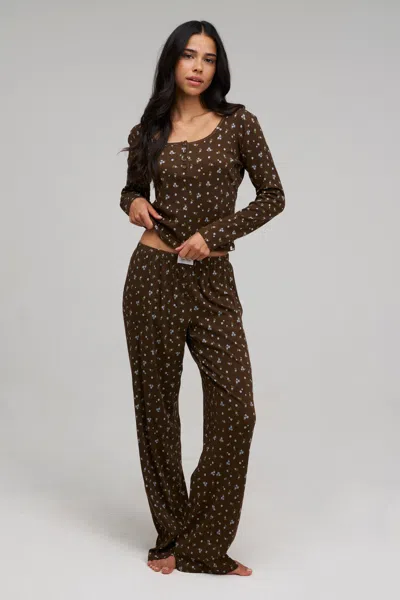 Dore & Rose Long Henley Set In Multi