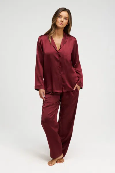 Dore & Rose Long Premium Silk Pj Set
