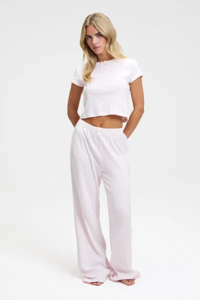 Dore & Rose Pointelle Baby Tee And Pants Set