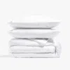 Dore & Rose Premium Silk Duvet Cover Set In White