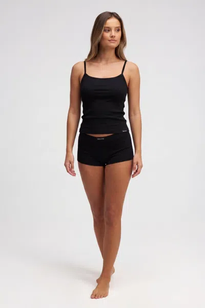 Dore & Rose Short Cami Set In Black