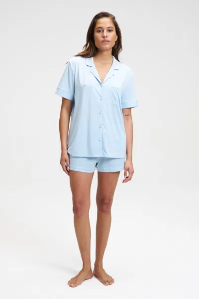 Dore & Rose Short Tencel Pj Set In Blue