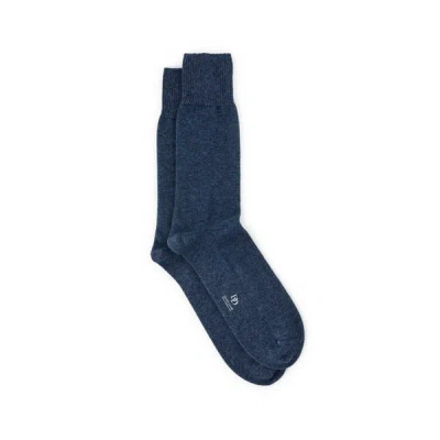 Dore Dore Chausettes Mi-hautes En Laine Et Cachemire In Blue