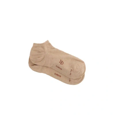 Dore Dore Chaussettes Basses En Coton In Brown