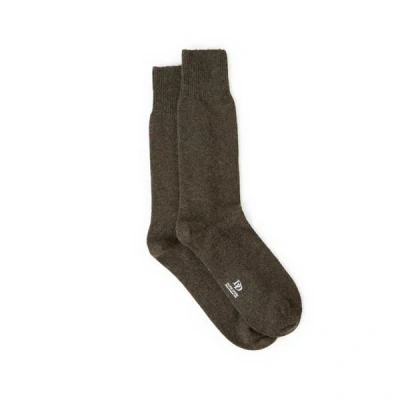 Dore Dore Chaussettes En Laine Mélangée In Brown