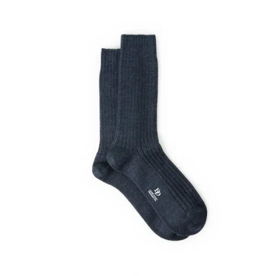 Dore Dore Chaussettes Hautes Côtelées In Blue