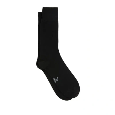 Dore Dore Cotton Over The Knee Socks In Black