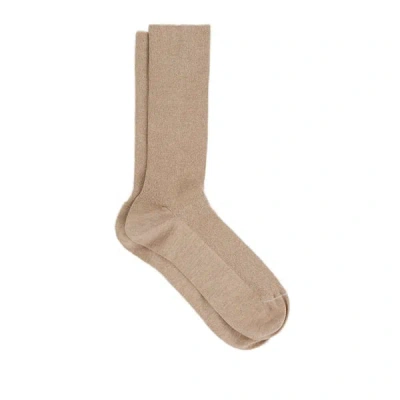 Dore Dore Mid-calf Socks In Brown