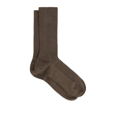 Dore Dore Mid-calf Socks In Brown