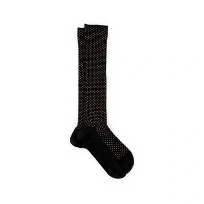 Dore Dore Chaussettes Hautes En Laine In Black