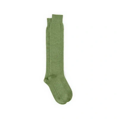 Dore Dore Chaussettes Hautes En Laine Et Cachemire In Green