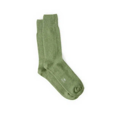 Dore Dore Chaussettes Hautes En Laine Et Cachemire Mélangés In Green
